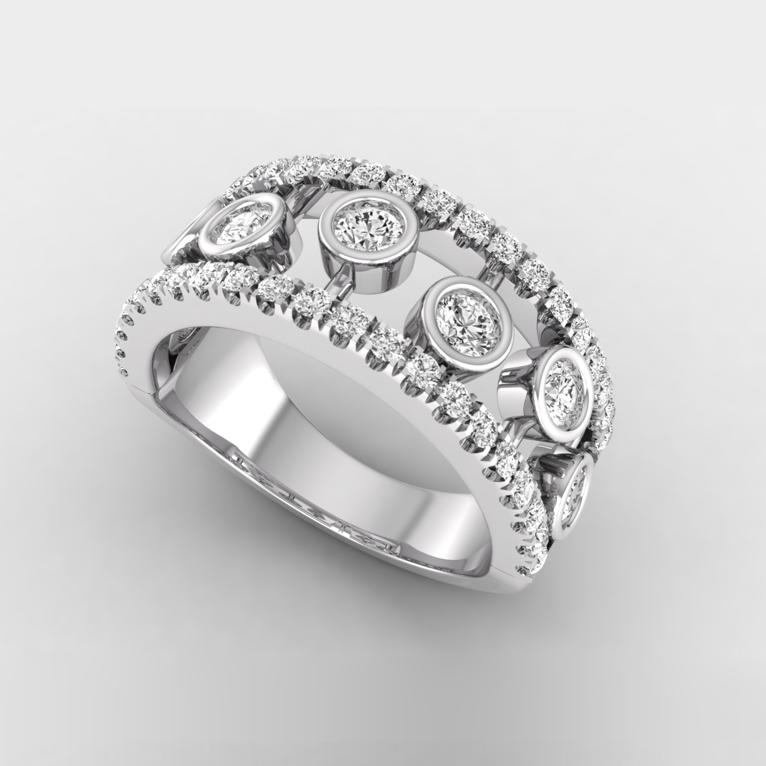 3 CT Round Moissanite Bezel Engagement Ring Set/ 14K White Gold Bridal Bezel  Wedding Ring Set/ Solitaire Bezel Anniversary Gift Ring for Her - Etsy  Denmark
